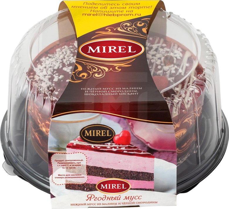 Mirel торт ягодный мусс, 900 г