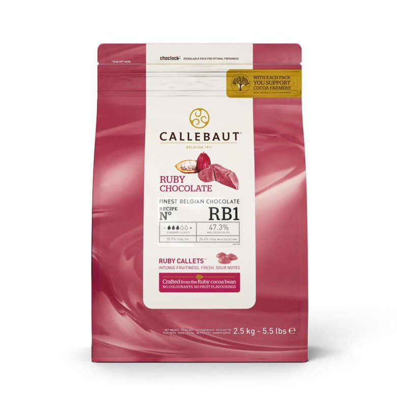 Шоколад рубиновый Ruby 47.3% Callebaut