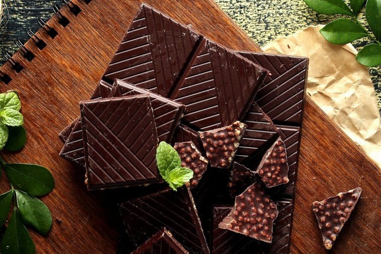 Красивые шоколадные плитки