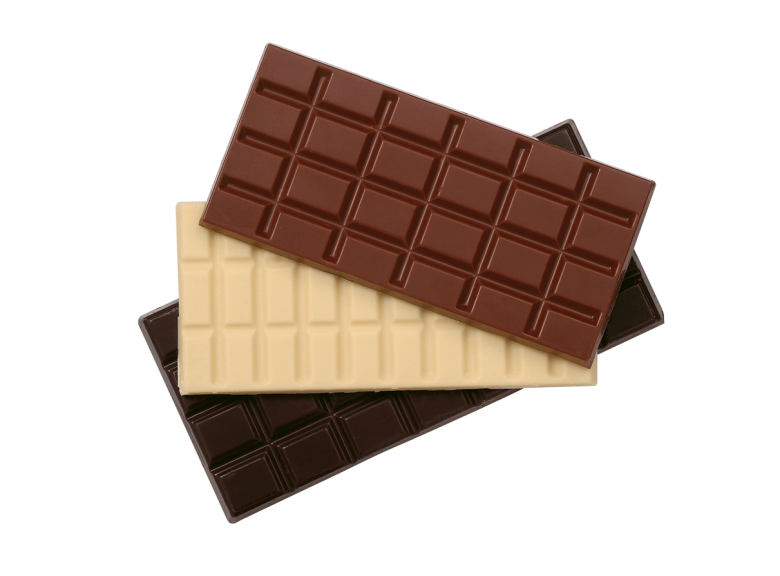 Тёмный шоколад молочный шоколад белый шоколад
