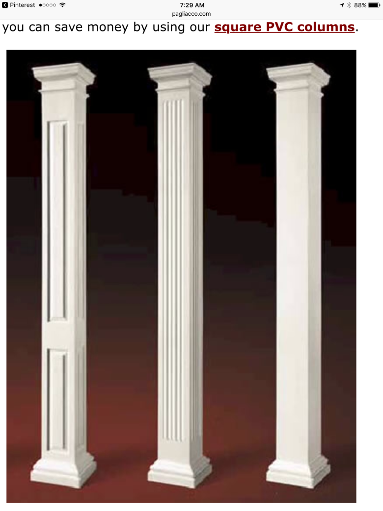Европласт обрамление арок 1.55.001. Полиуретановые колонны. Декоративные колонны. Квадратная колонна. Колонна готов
