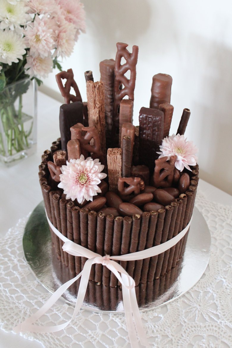 Декор торта шоколадом