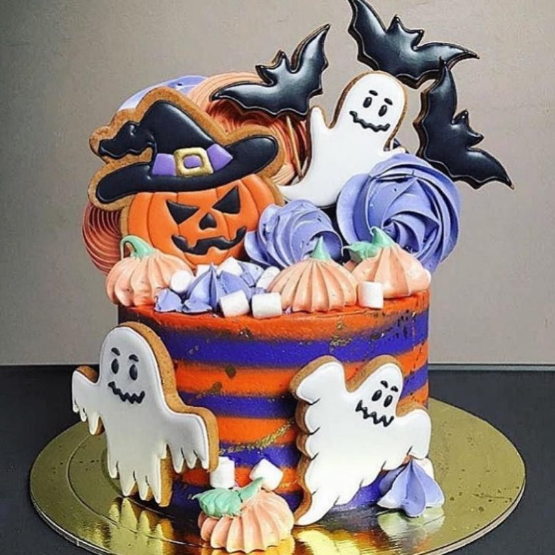 Торт в стиле Хэллоуин для детей