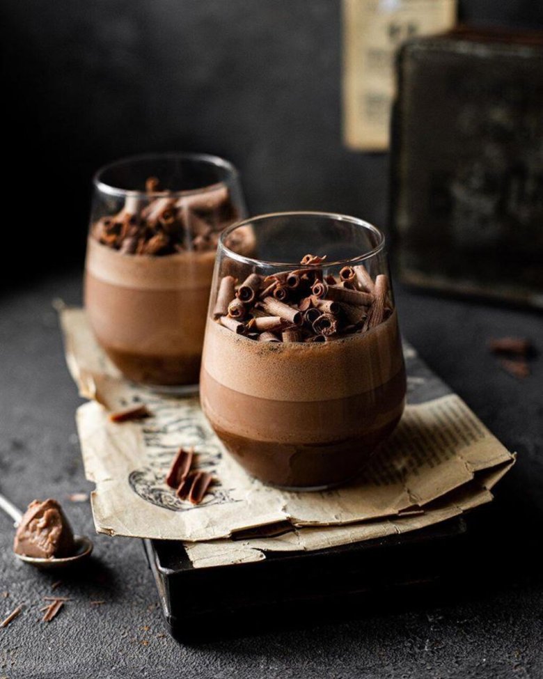 Шоколадно кофейный мусс