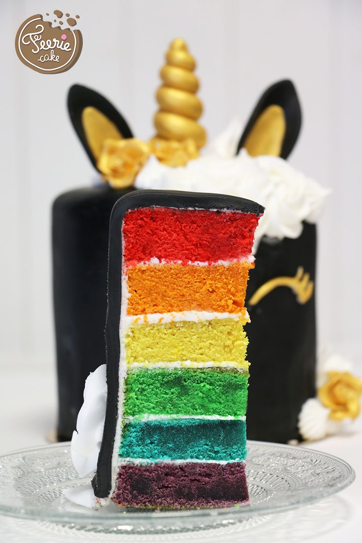Торт разноцветный внутри