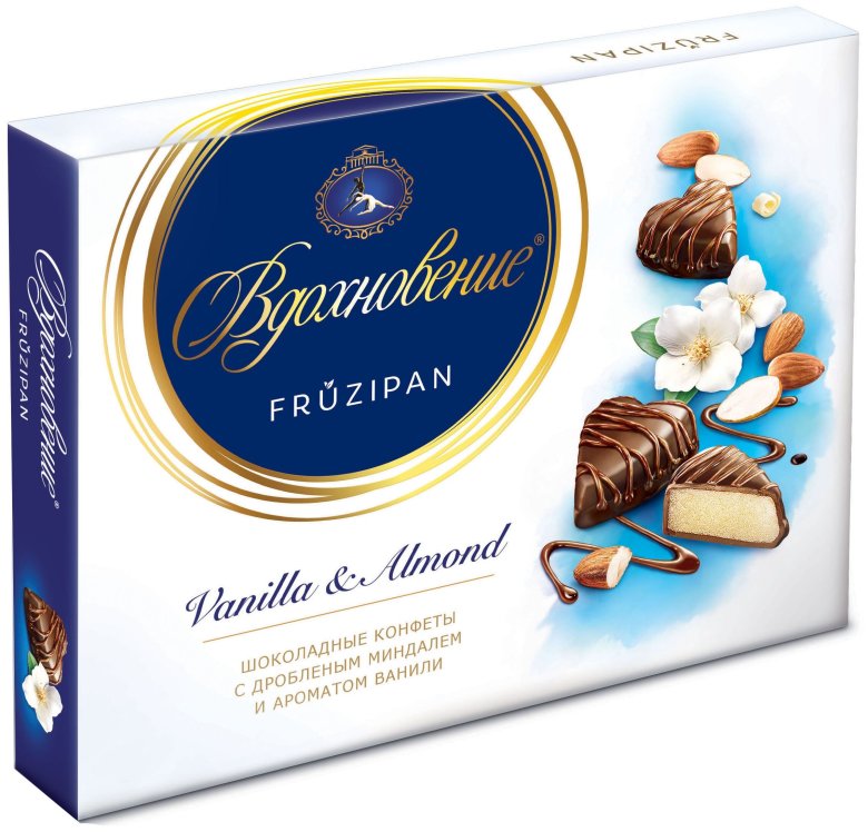 Конфеты в коробке Вдохновение FRUZIPAN Vanilla Almond