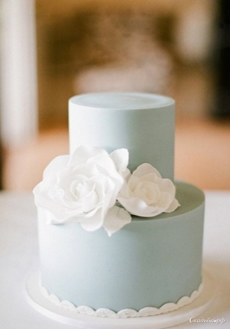 Свадебный торт маленький стильный