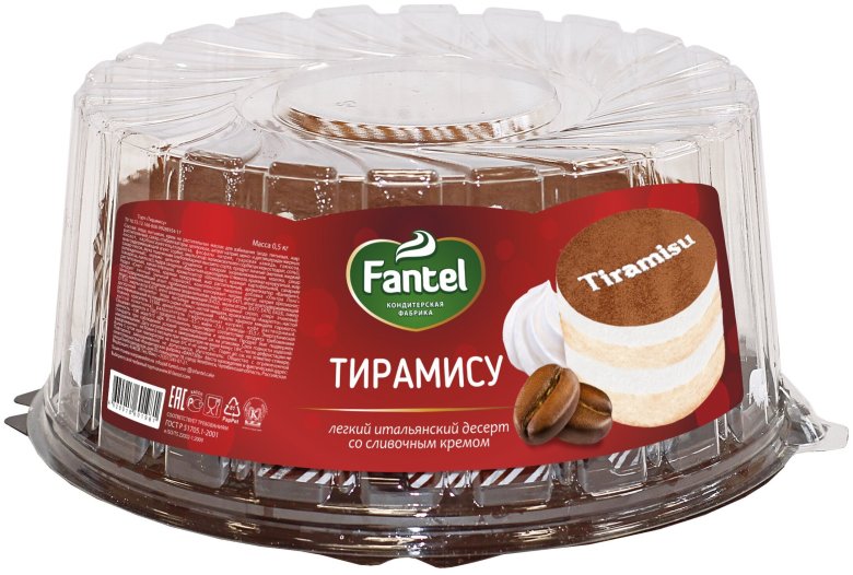 Торт Fantel тирамису 500г