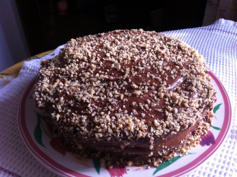 Торт Пражский с орехами