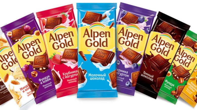 Шоколад Alpen Gold 90гр молочный фундук