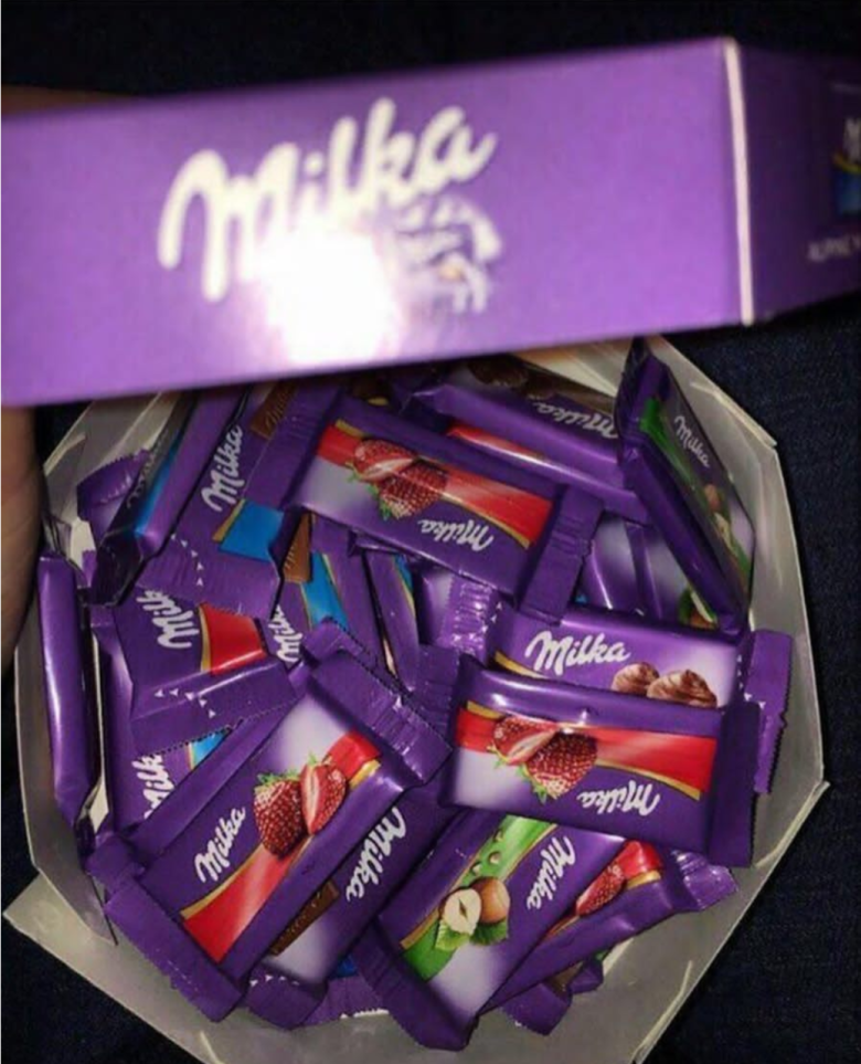 Коробка шоколада Милка