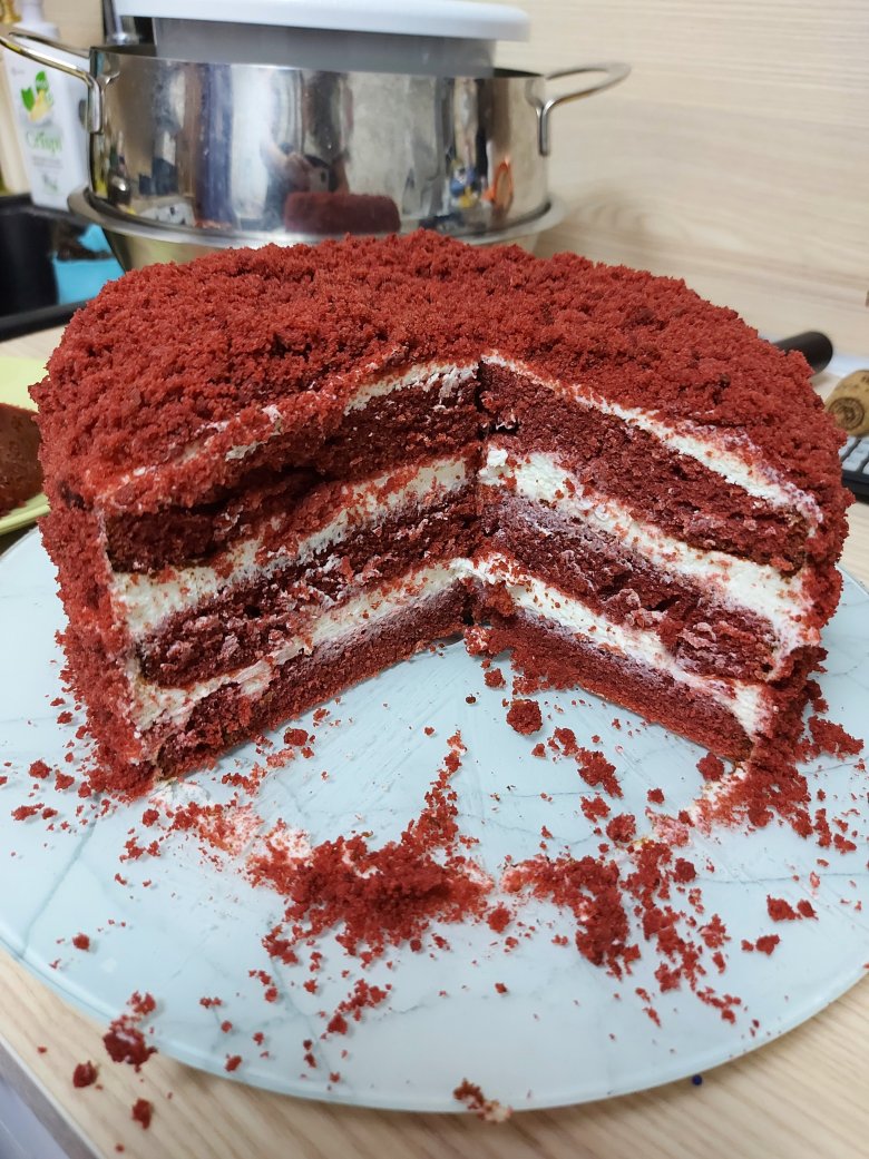 Краска для торта красный бархат