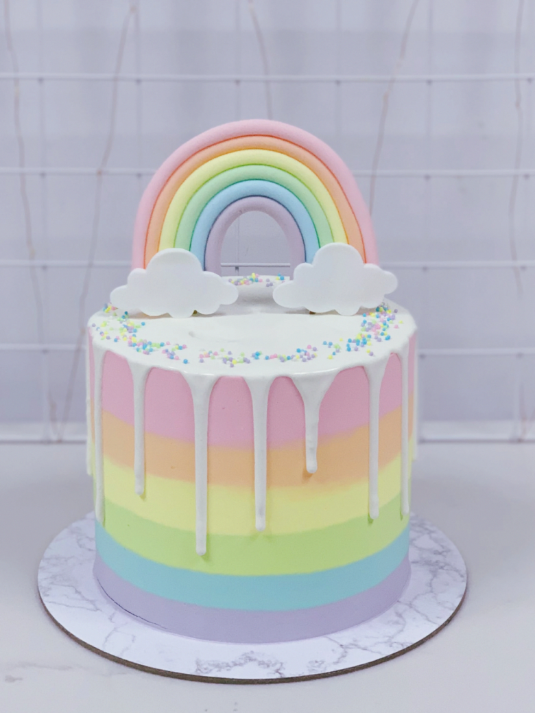 Радужный торт для девочки
