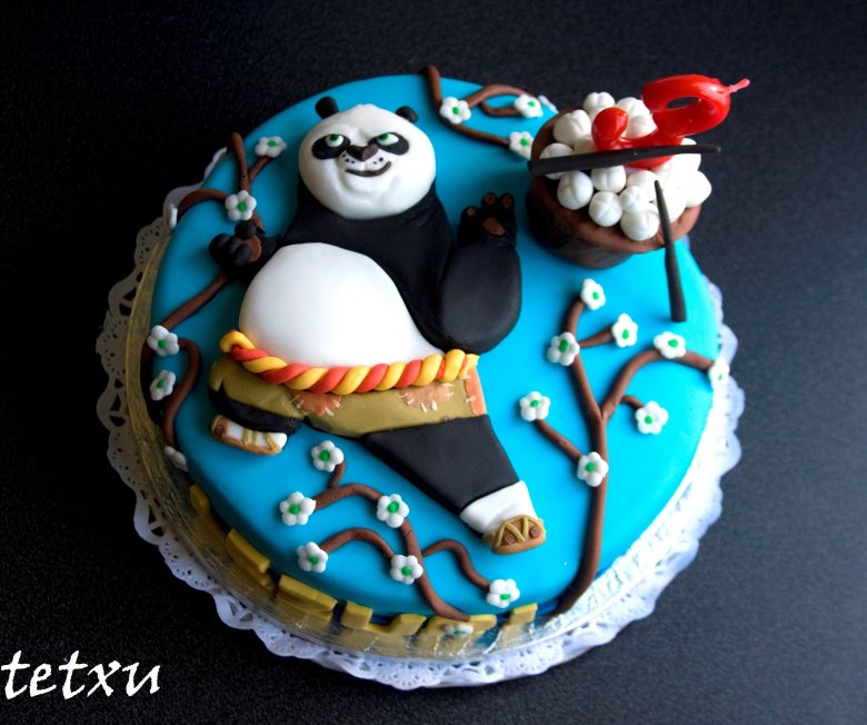 Торт для мальчика кунфу Панда