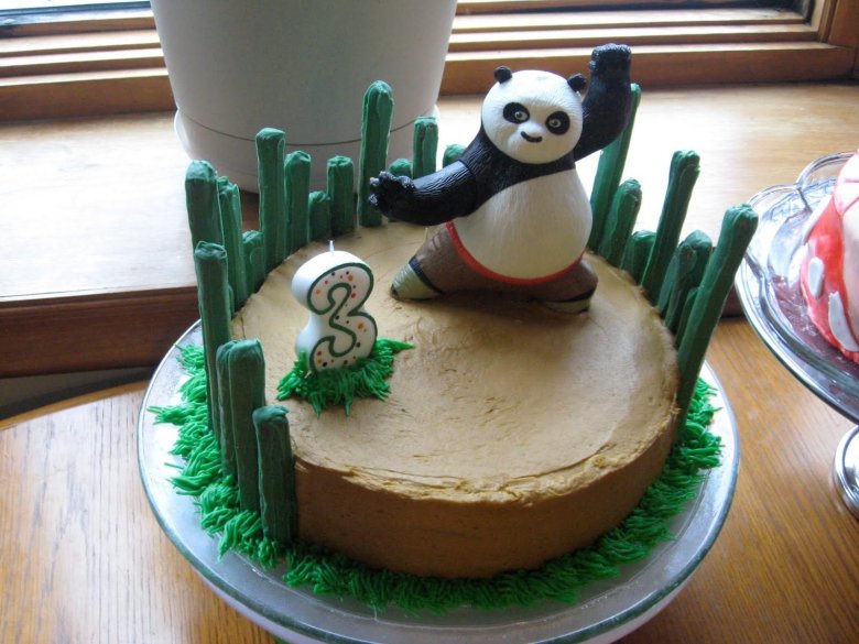 Фигурки панды кунфу для торта