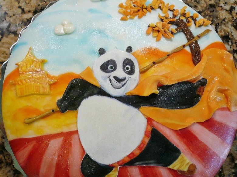 Торт кунфу Панда без мастики