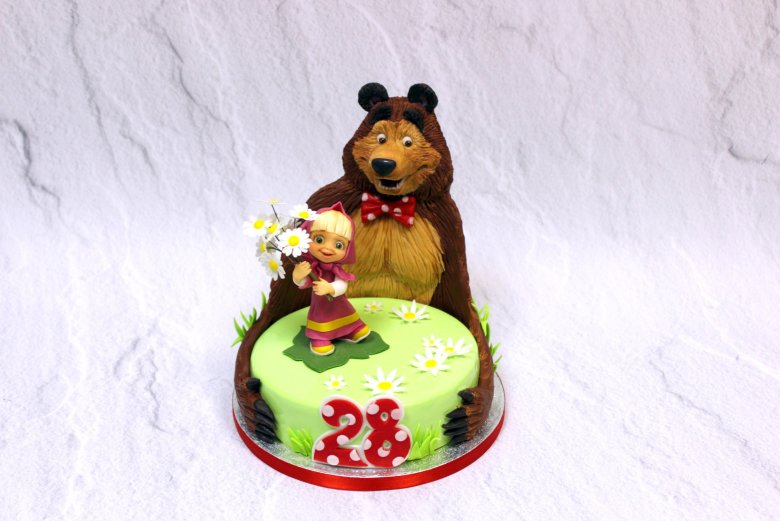 Муссовый торт Маша и медведь