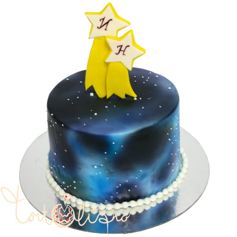 Торт для мальчика со звездами