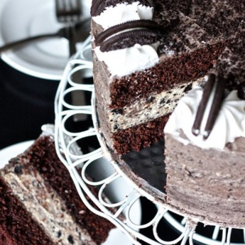 Шоколадный торт чизкейк Орео