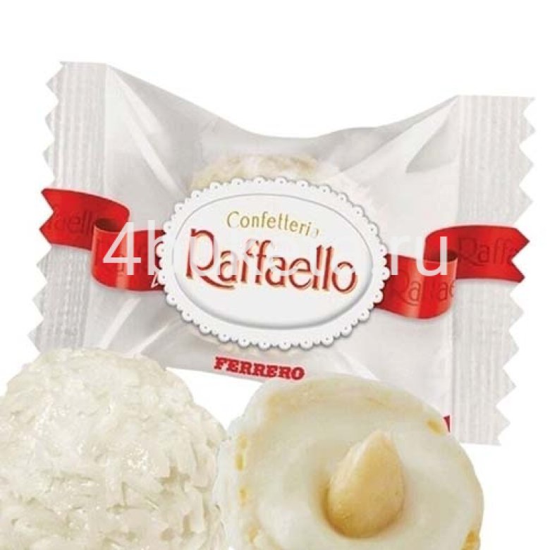 Конфеты Raffaello с цельным миндальным орехом в кокосовой обсыпке 200г