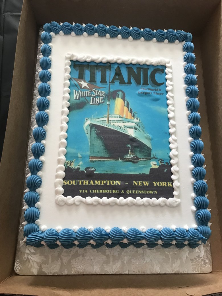 Торт Титаник фотопечать