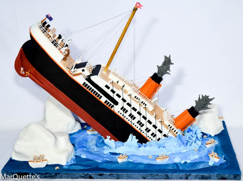 Торт тонущий Титаник