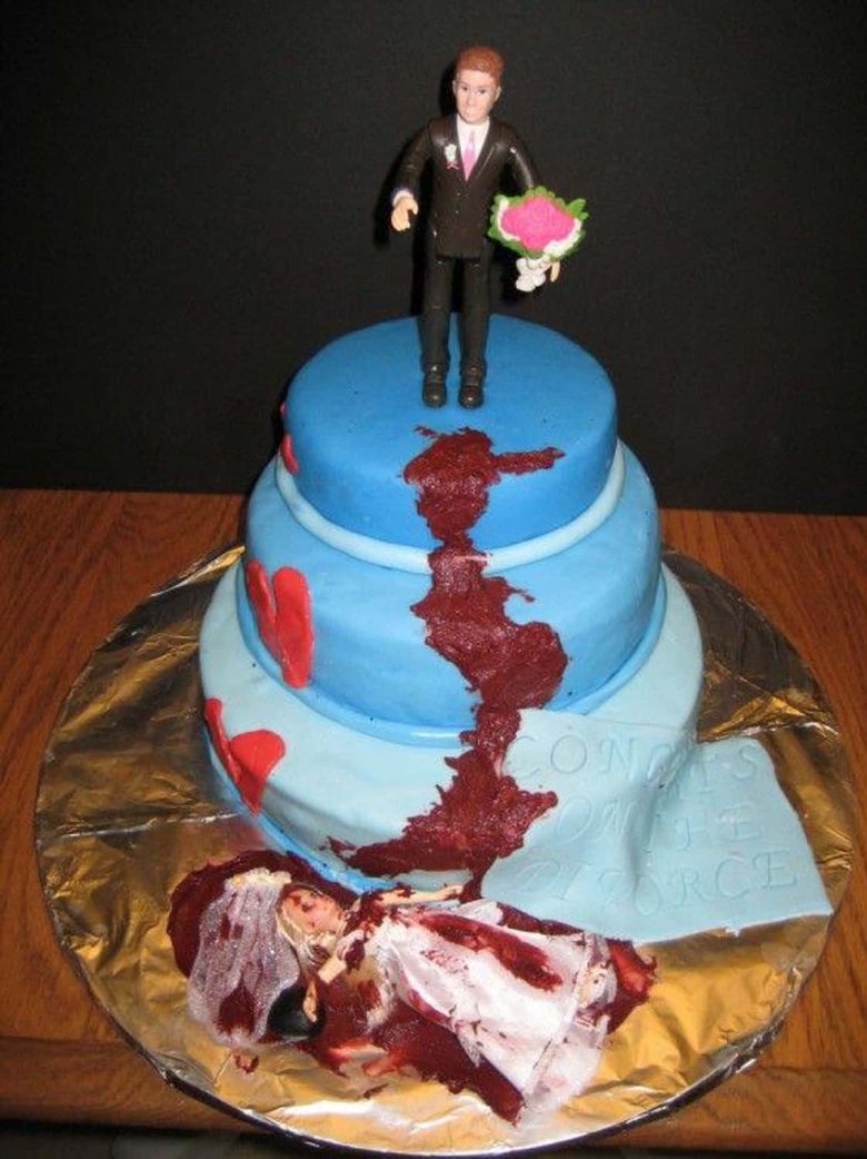 Торт в честь развода