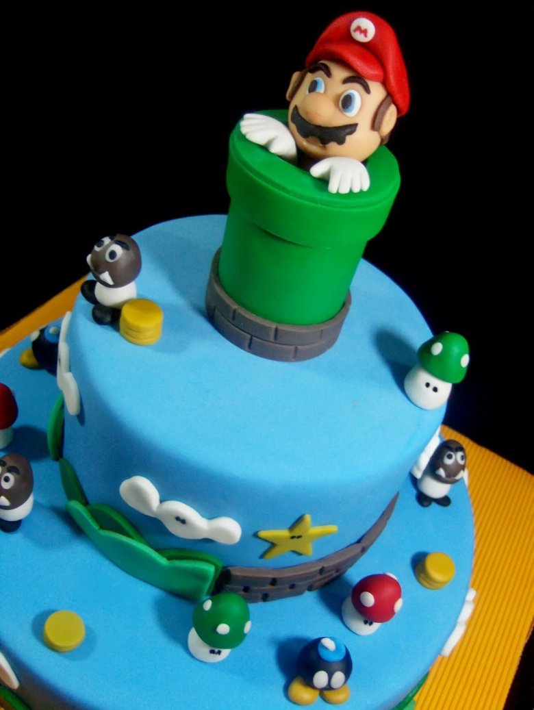 Торт Марио фотопечать