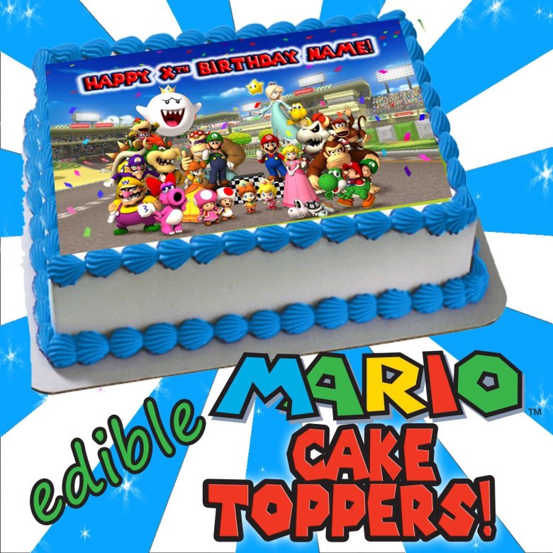 Mario Castle Cake