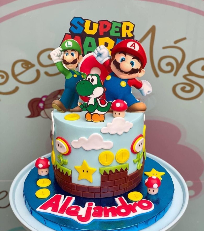 Торт оформление Марио