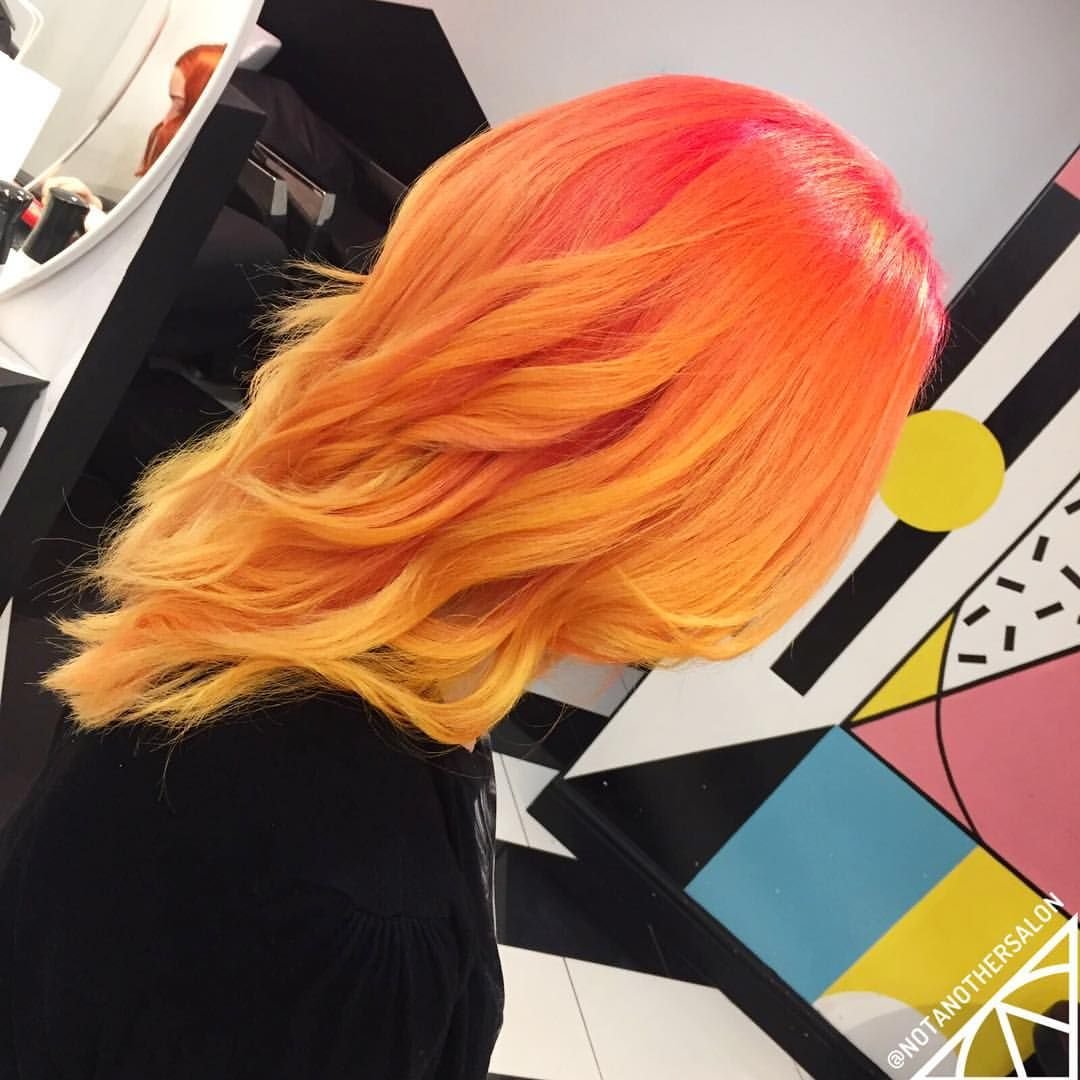 Оранжевые волосы. Желто оранжевый цвет волос. Оранжевые волосы с шишкой. Iroiro Orange на волосах.