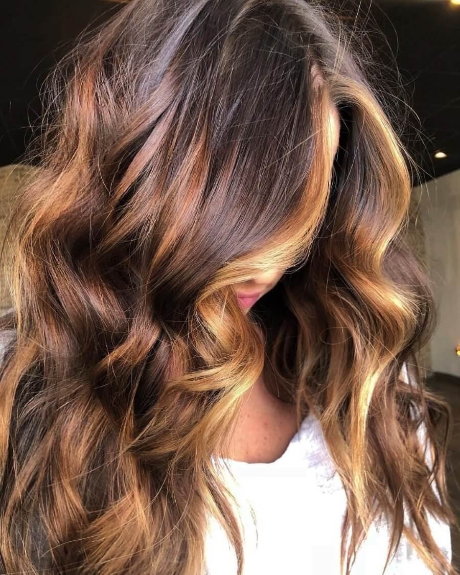 Осветление коричневых волос