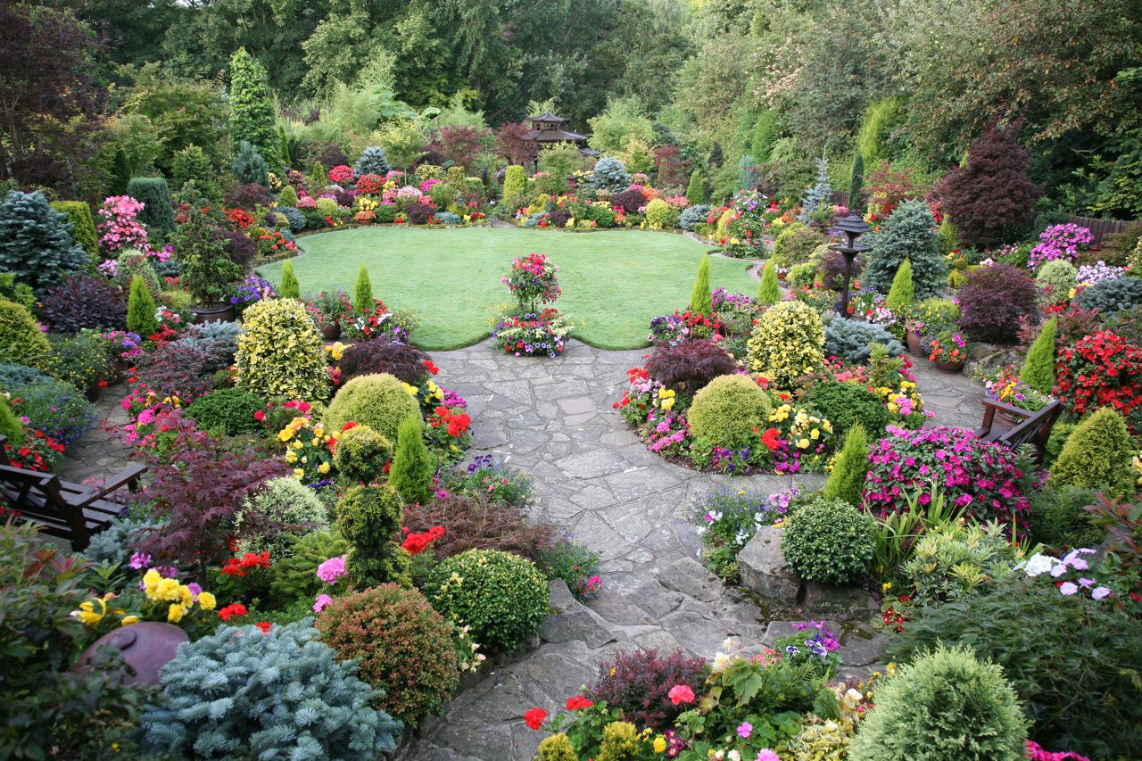 Красивый сад. Красивые сады планировка\. Садовый дизайн. Английский сад. Сад блогера