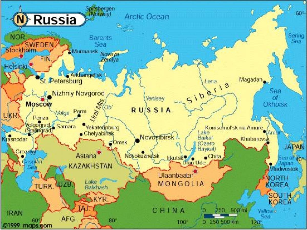 Qué continente pertenece rusia