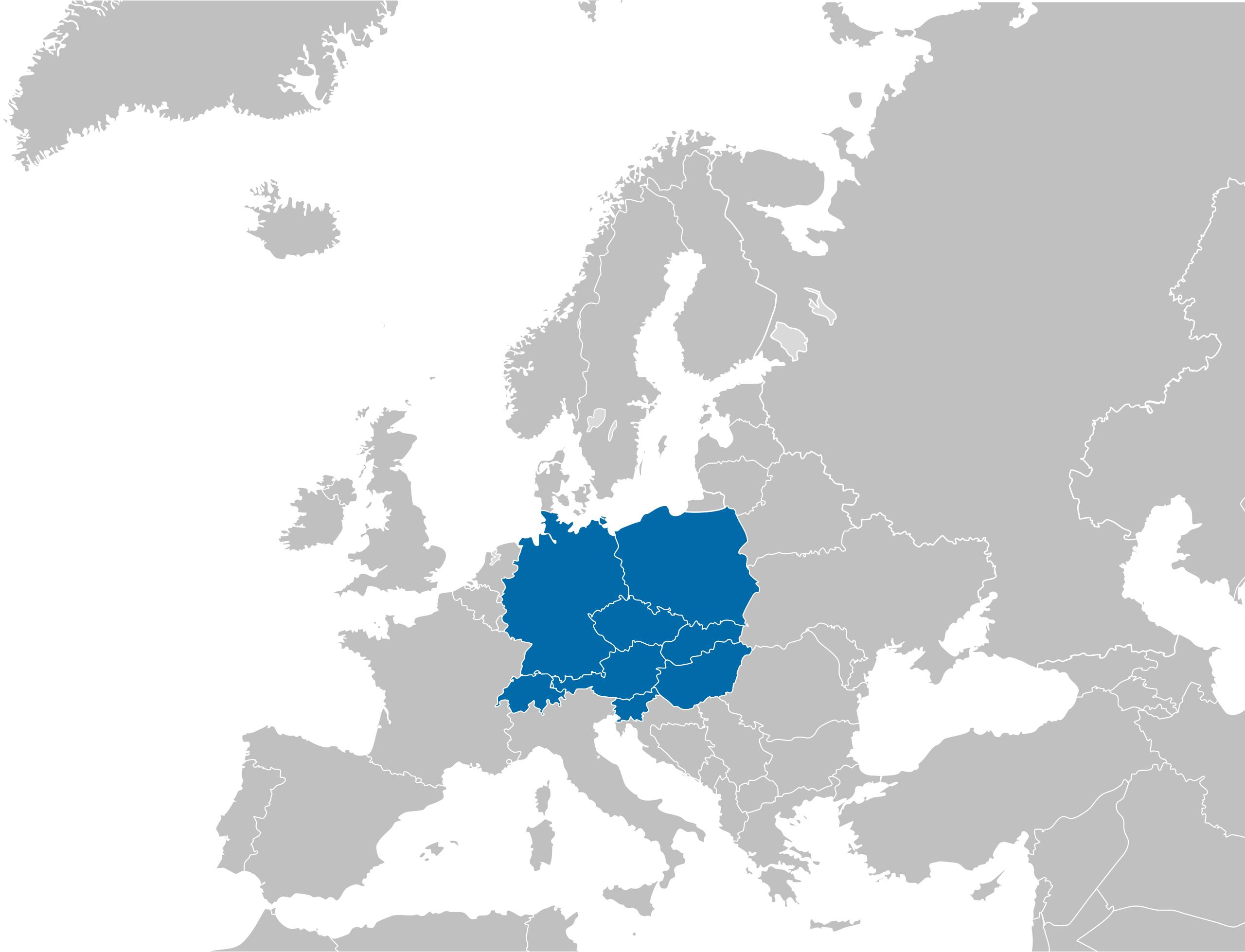 Жизнь восточной европы. Границы государств центральной Европы. Central Europe карта. Германия Восточная Европа. Карта центральной Европы.