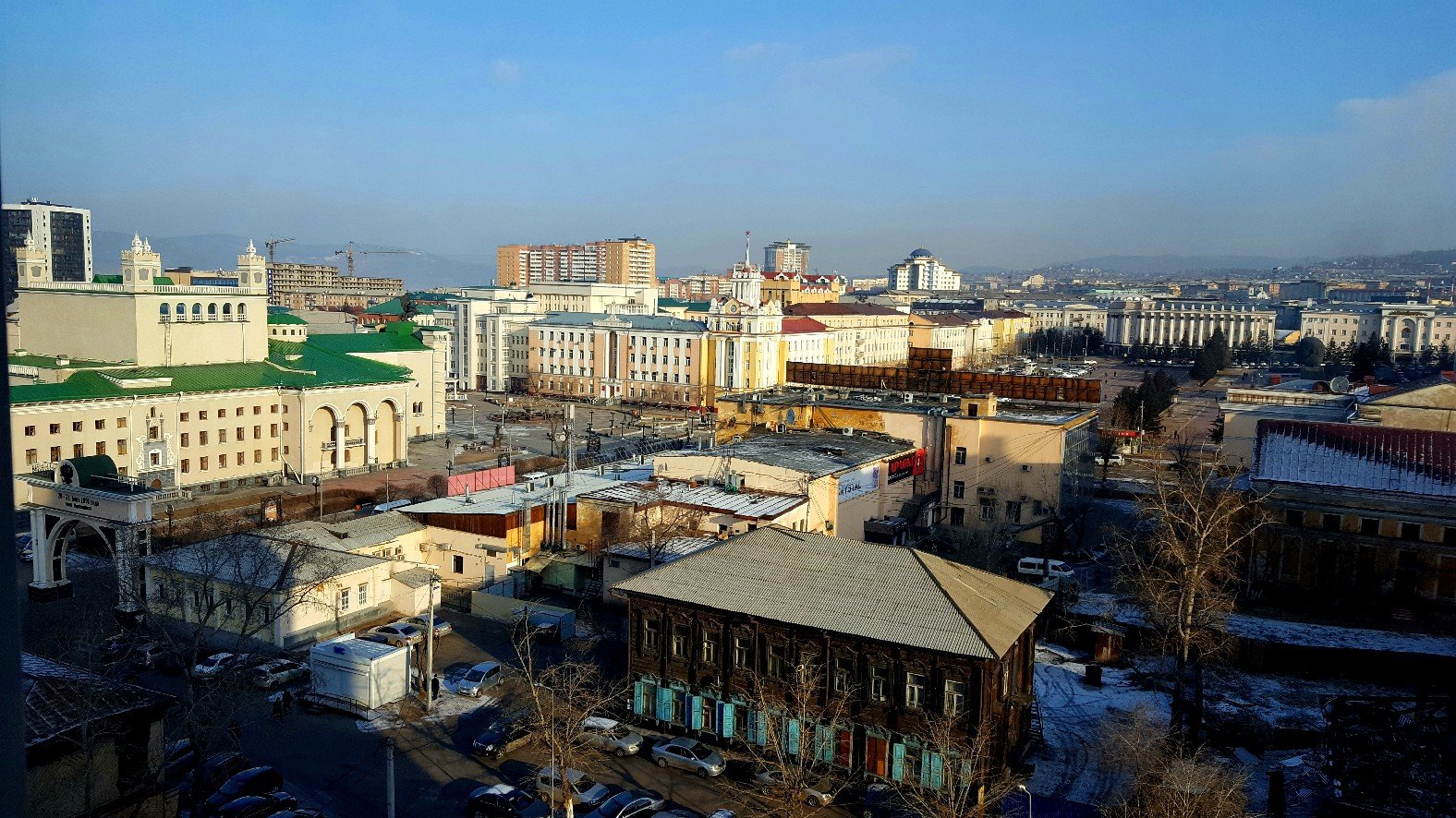 Вид на площадь советов Улан Удэ