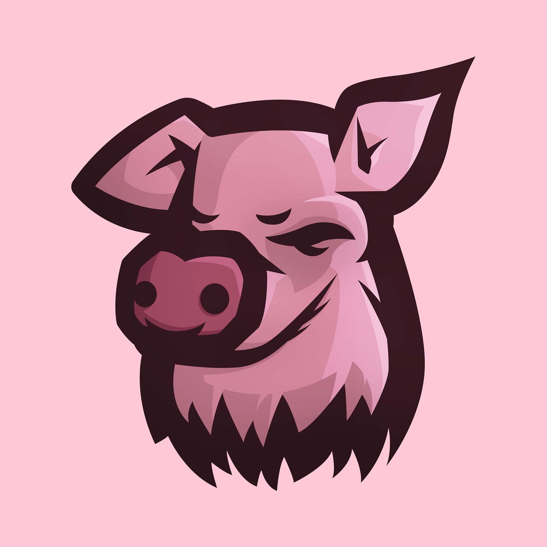 Свинья логотип