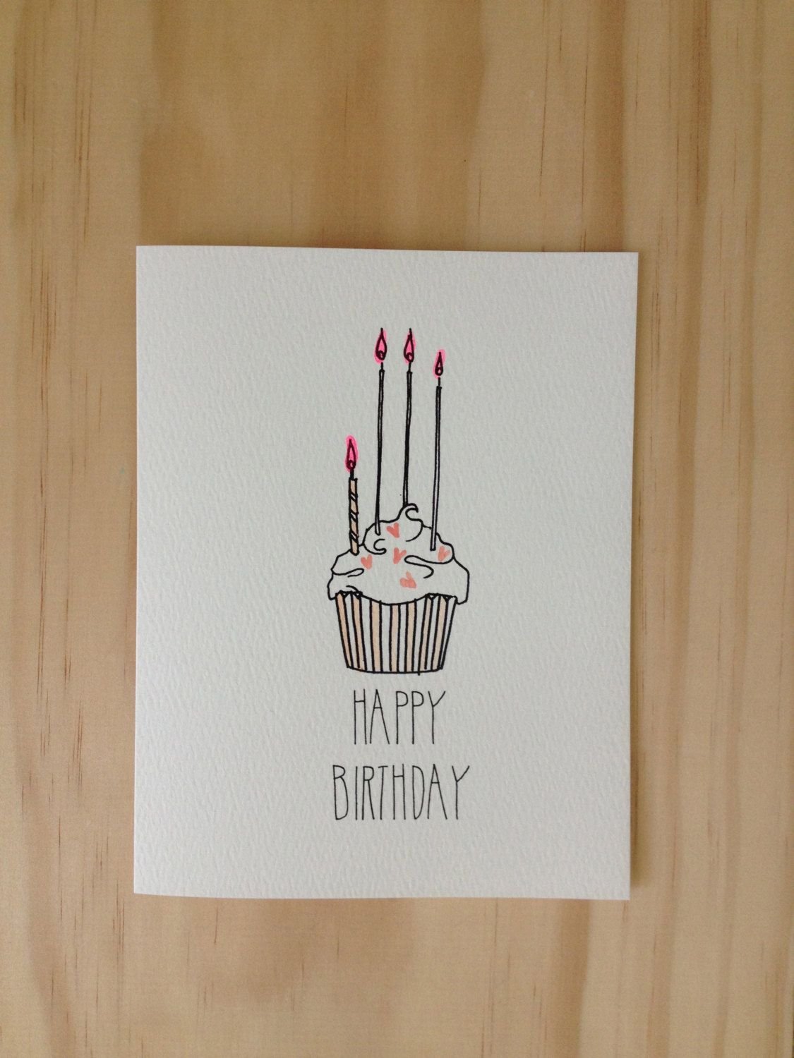Идеи открыток на день рождения минималистичные