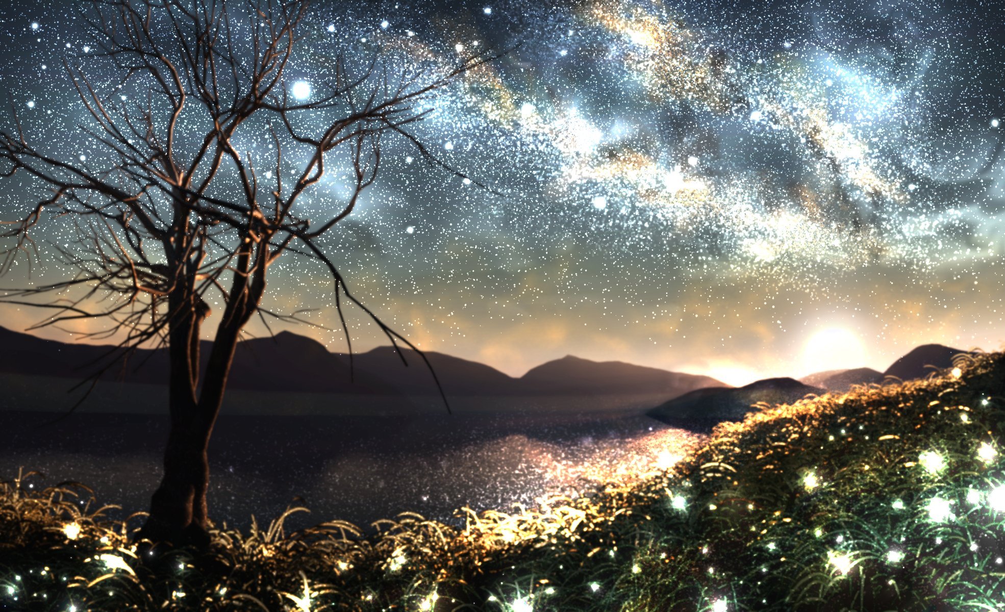 Космос это природа. Ночной пейзаж. Природа ночью. Космический пейзаж. Красивые ночные пейзажи.