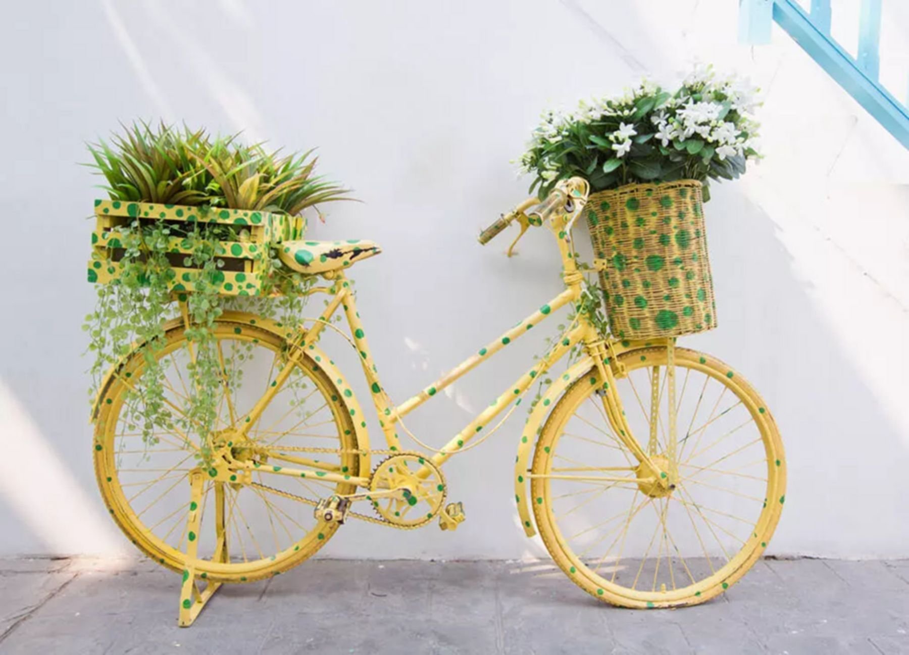 Велосипед в цветах зеленый. Велосипед в саду декор. Велосипед с цветами декор для сада. Декор велосипед с цветами для дачи. Велосипед клумба декор.