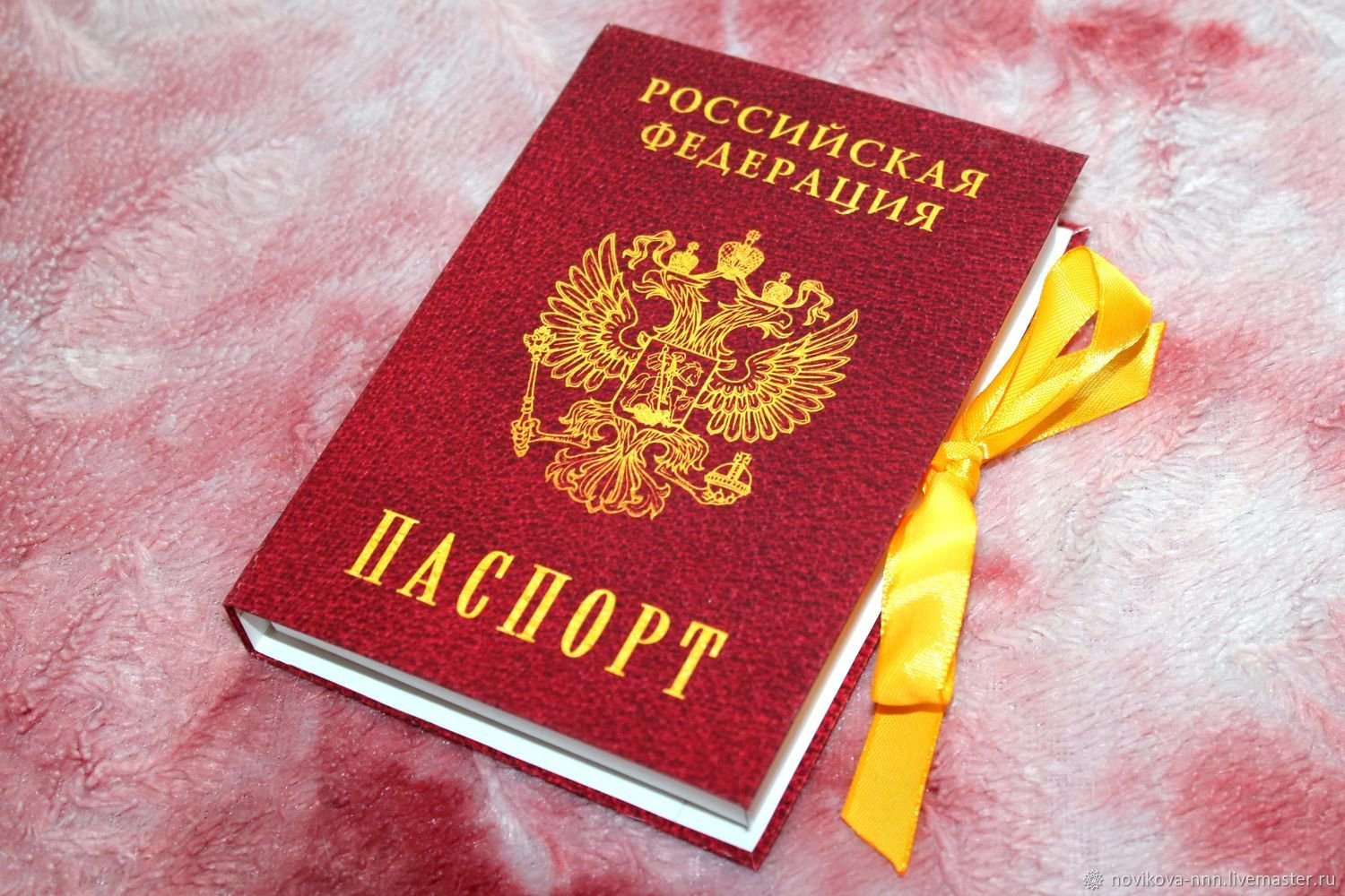 Шаблон для шокобокса паспорт