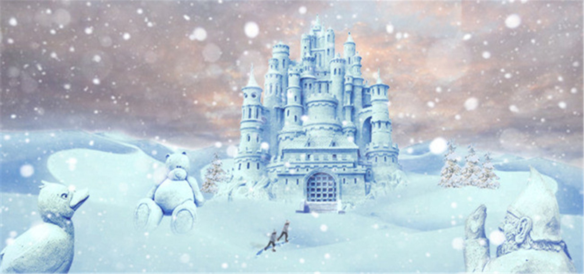 Сказочная Снежная крепость
