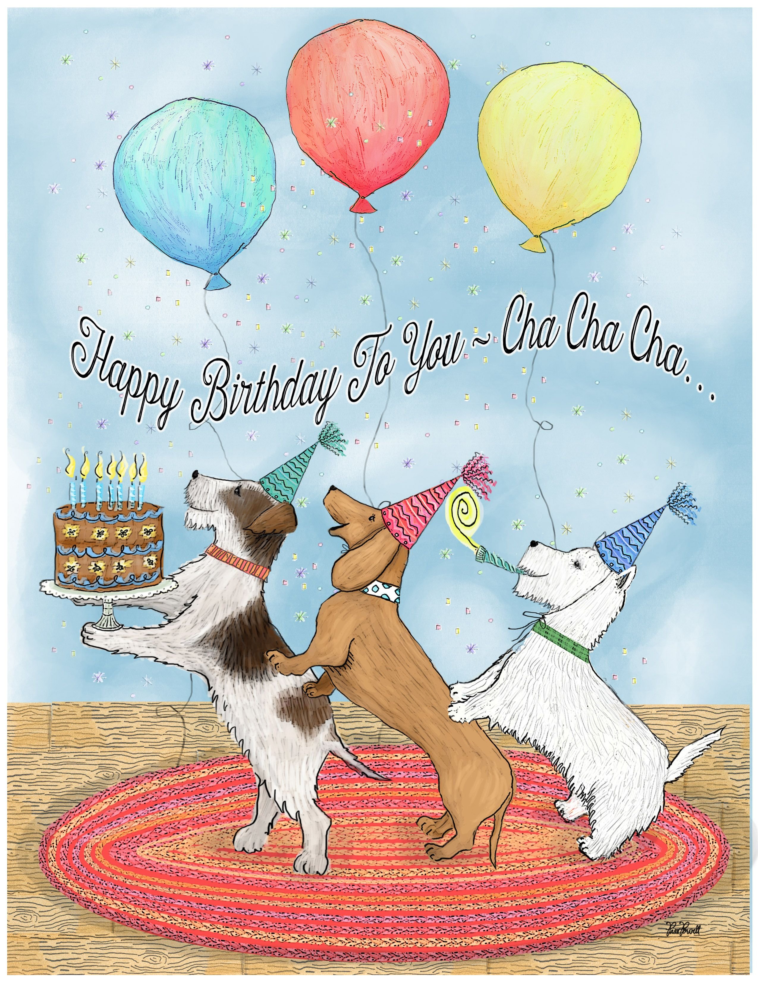 С днем рождения картинки с собачкой. День рождения собаки. Необычные открытки с днем рождения. С днем рождения иллюстрация. Современные открытки с днем рождения.