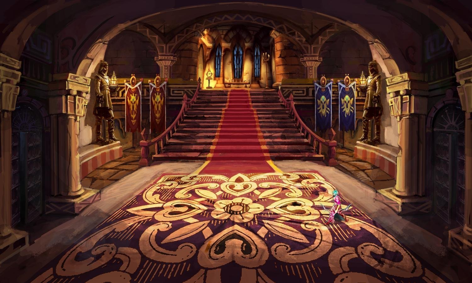 Temple room. Тронный зал императора вархаммер. Сказочный дворец королевы Тронный зал. Тронный зал красной королевы.