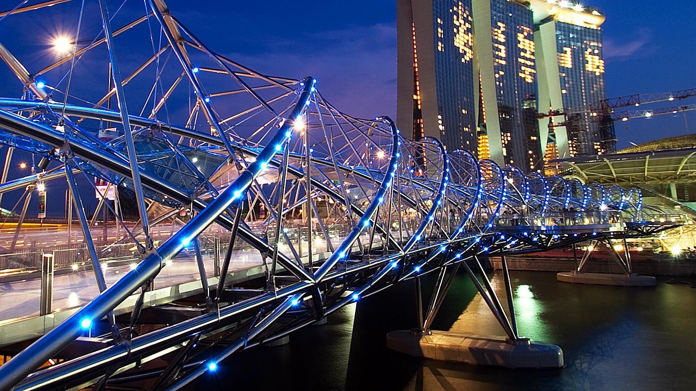 Мост молекула в Сингапуре