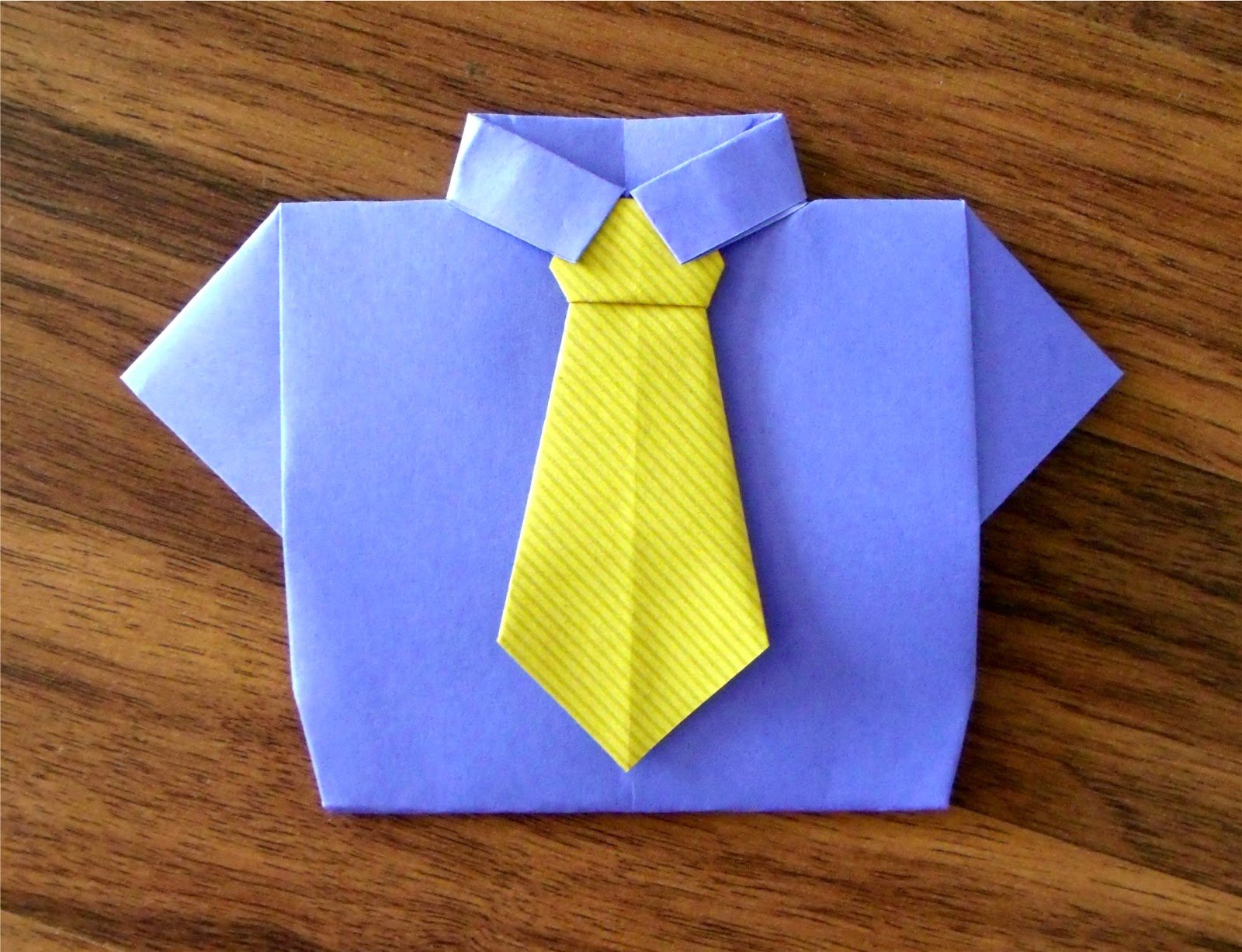 Оригами из бумаги рубашка для папы