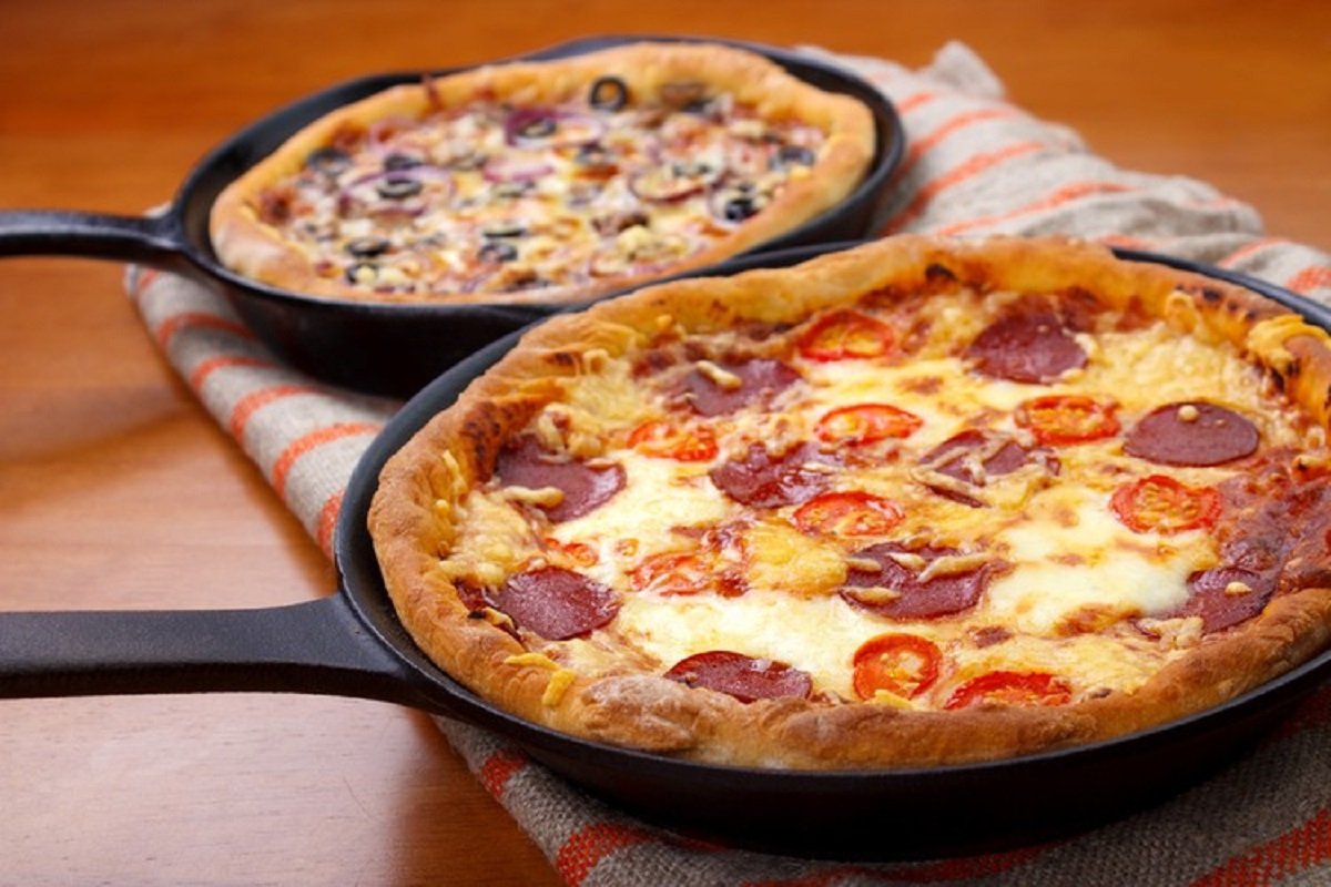 рецепты пиццы на сковороде с фото простые и вкусные фото 116