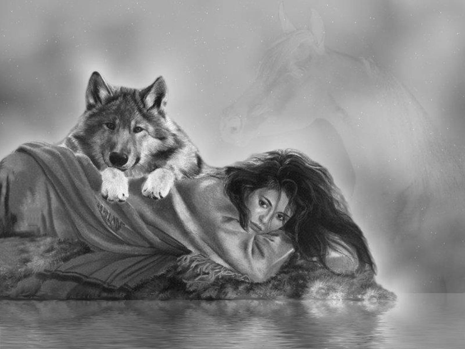 Обнимая волка. Волчица Роксанна и Грегори. Девушка с волком. Девочка и волк. Волк фэнтези.