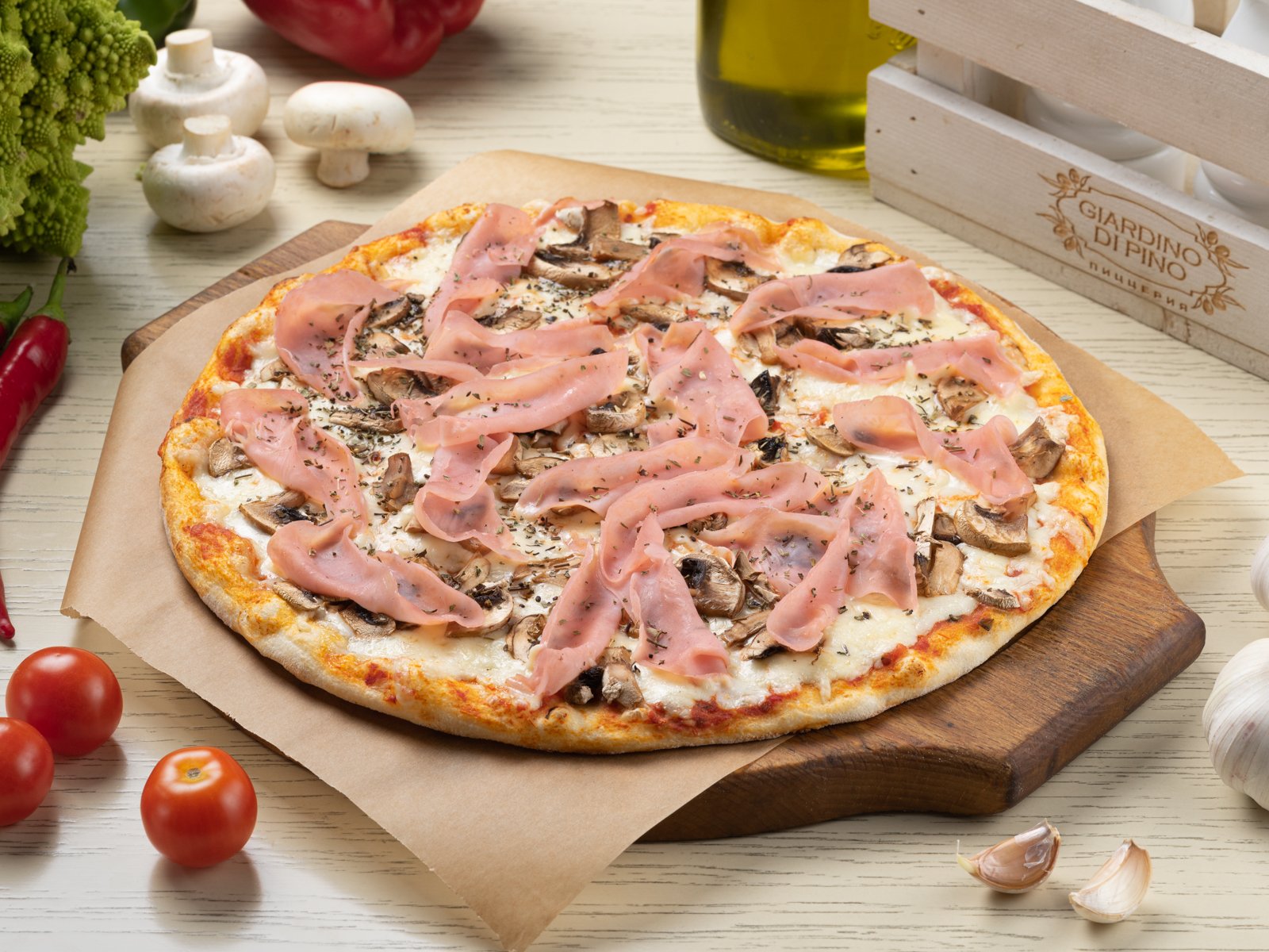 рецепт домашней пиццы с колбасой сыром и шампиньонами фото 43
