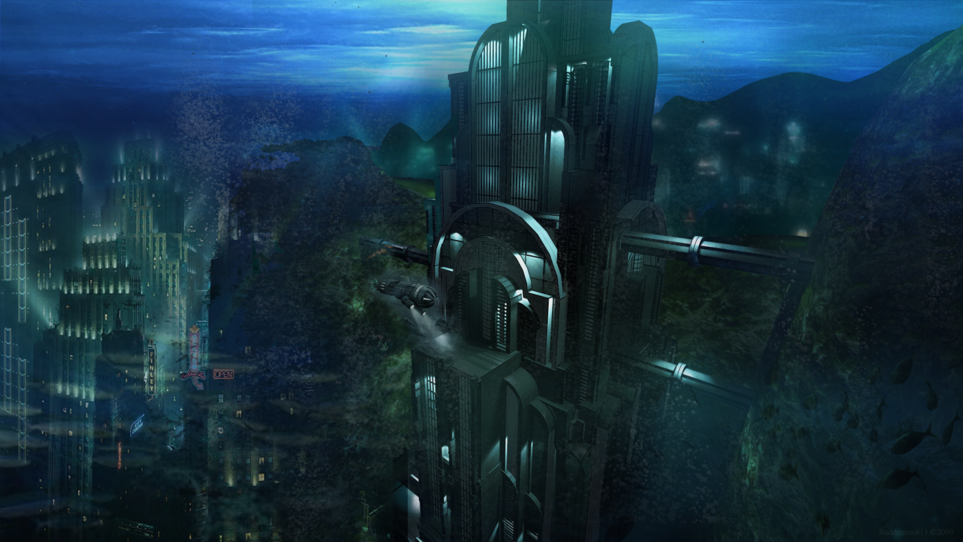 База восторг. Биошок город восторг. Биошок подводный город. Bioshock Rapture City. Игра про подводный город биошок.